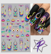 Pasties - Rainbow Neon Halloween F1058